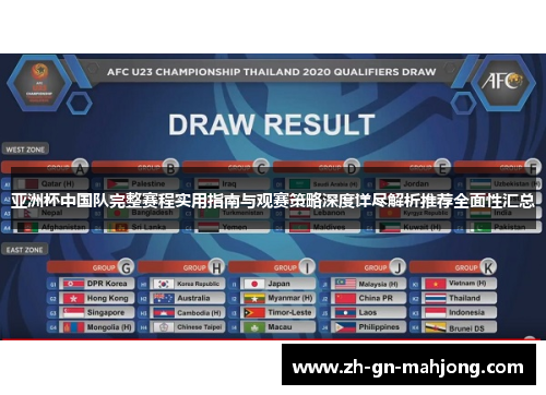 亚洲杯中国队完整赛程实用指南与观赛策略深度详尽解析推荐全面性汇总